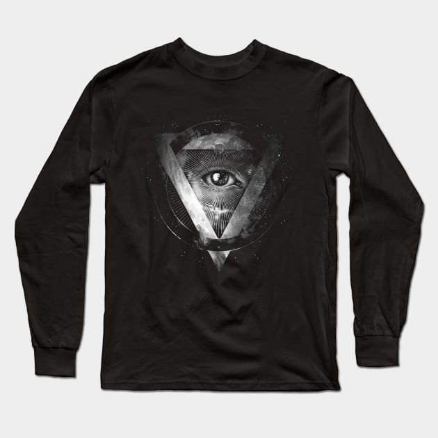 Amulet (B&W) Long Sleeve T-Shirt by Moncheng